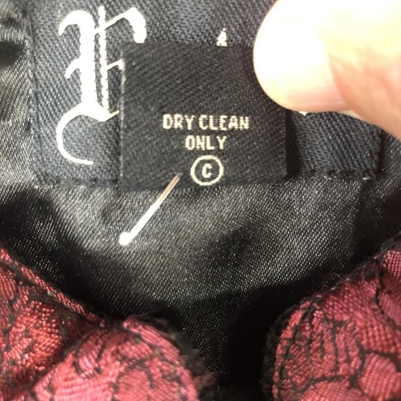 Retro Jacket Womens Medium Black Patchwork Velvet Embroidered Bohemian Tapestry - Picture 4 of 16